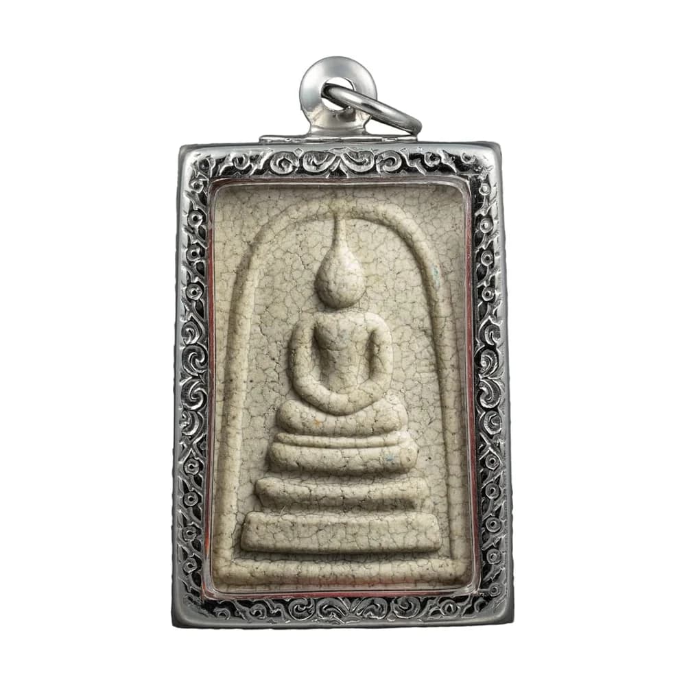 Thajský amulet Phra Somdej v nerezovém pouzdře