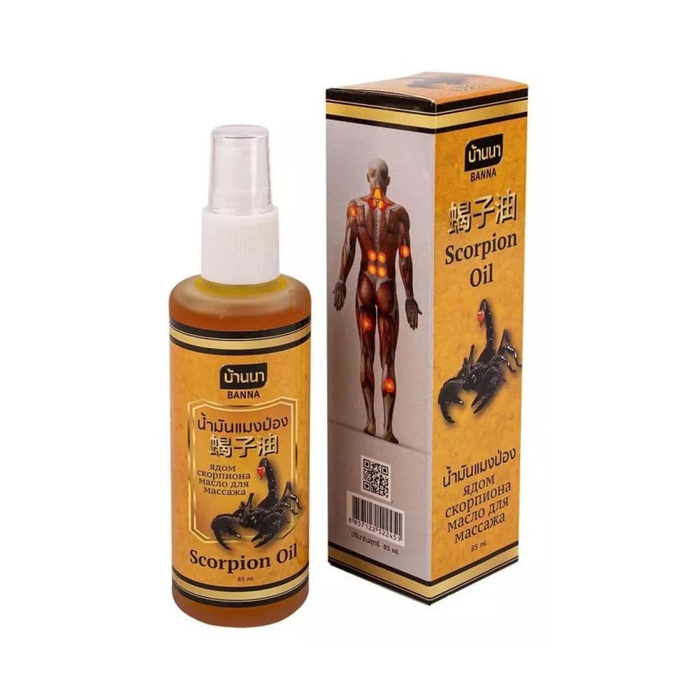 Banna Scorpion Oil hřejivý masážní olej 85 ml