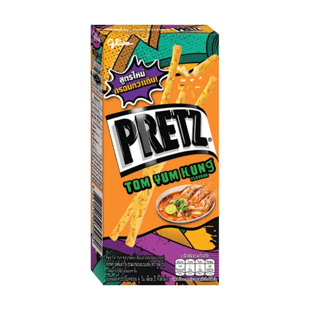 Glico Pretz tyčinky Tom Yum Kung 23 g