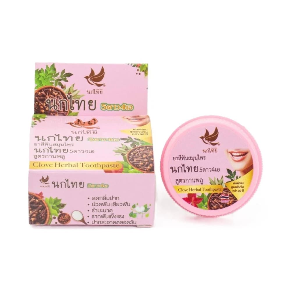 Nok Thai Clove suchá bylinná zubní pasta 25 g