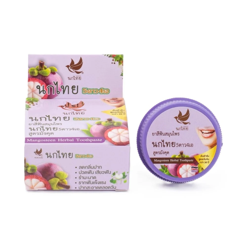 Nok Thai Mangosteen suchá bylinná zubní pasta 25 g