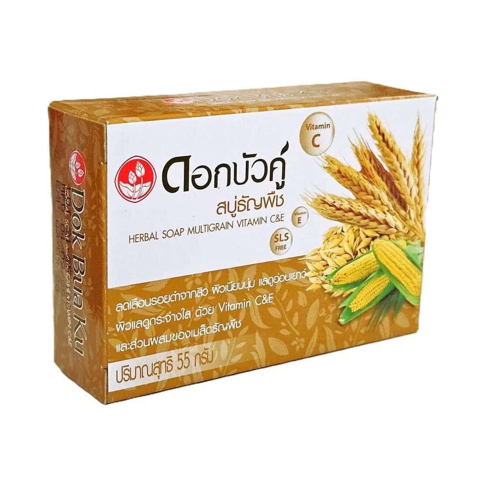Twin Lotus Dok Bua Ku bylinné mýdlo Multigrain s vitaminy C a E 55 g