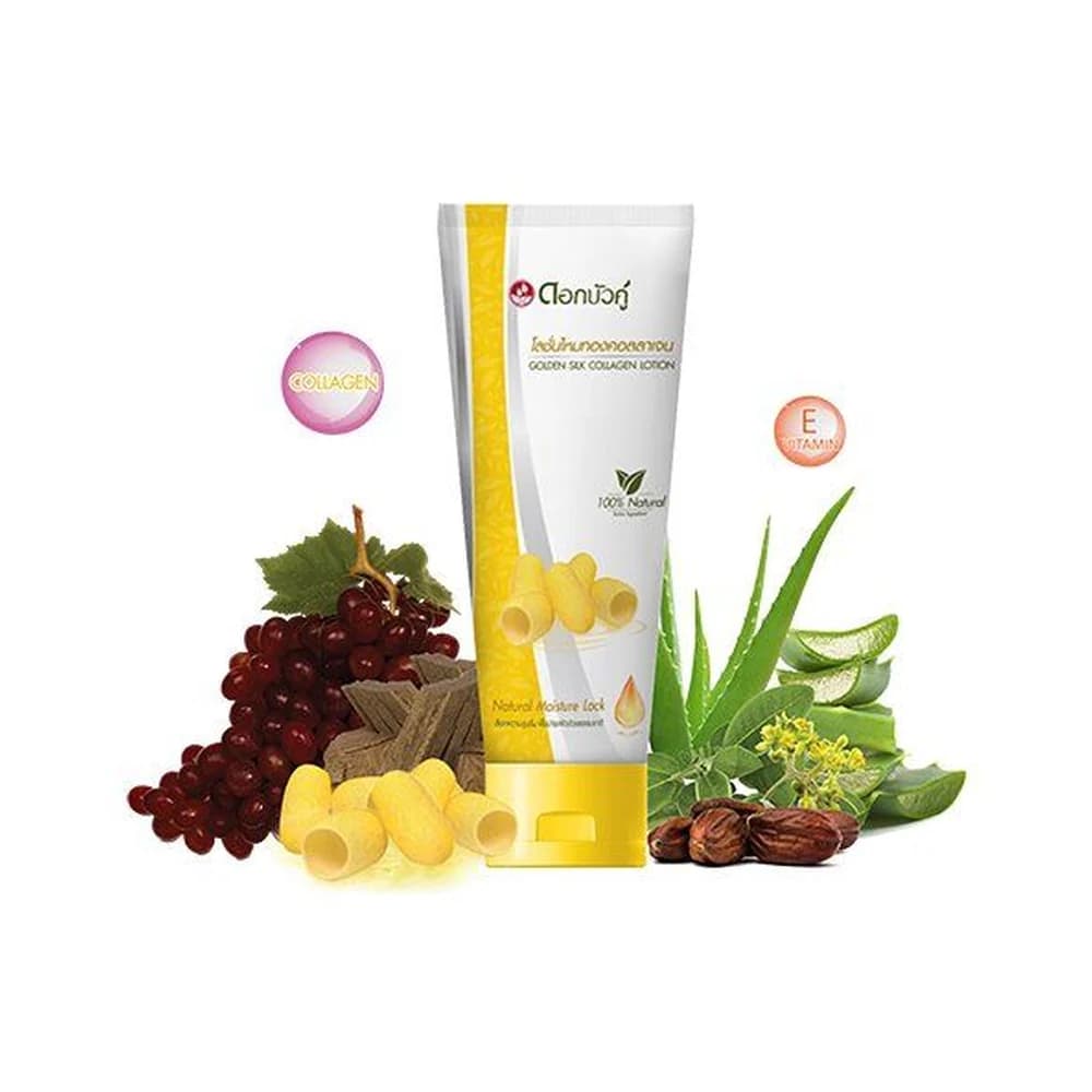 Twin Lotus Dok Bua Ku Golden Silk tělové mléko s kolagenem 180 ml
