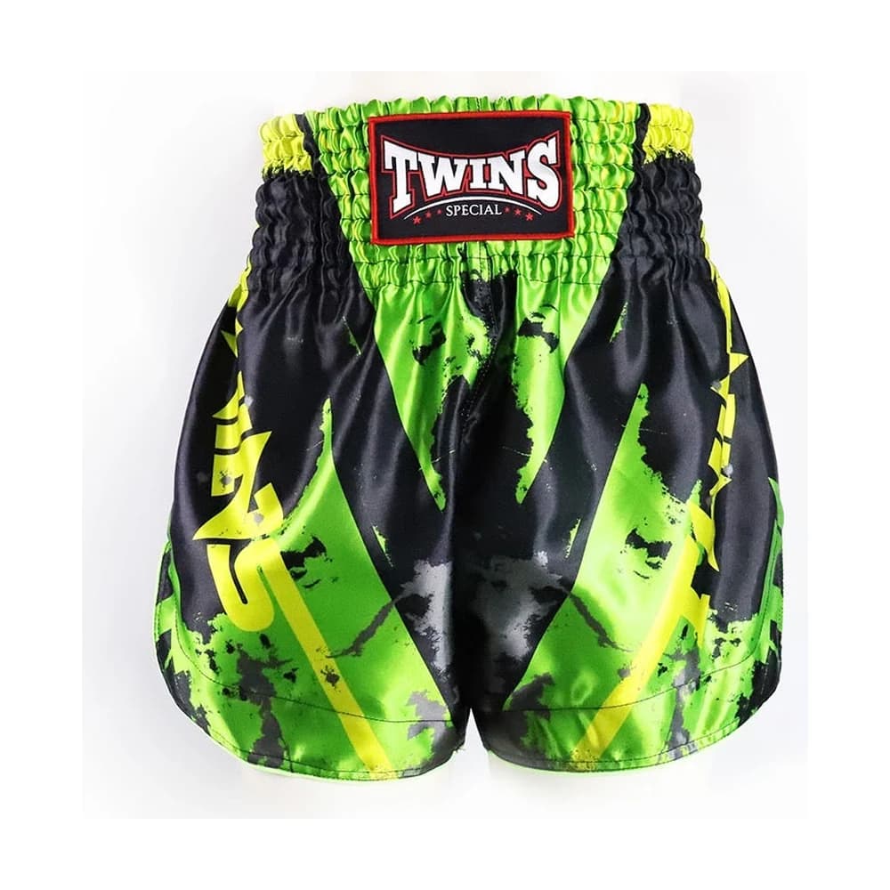 Twins Special TBS-Candy trenýrky na Muay Thai, černo-zelené